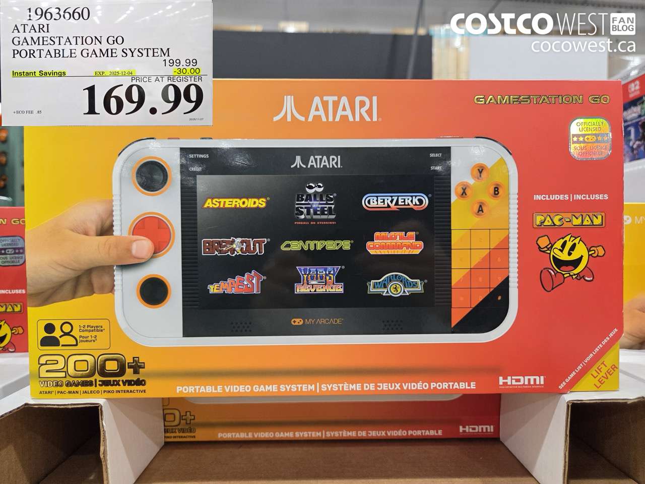 1963660 ATARI GAMESTATION GO PORTABLE GAME SYSTEM ($30.00 INSTANT SAVINGS EXPIRES ON 2025-12-04) $169.99