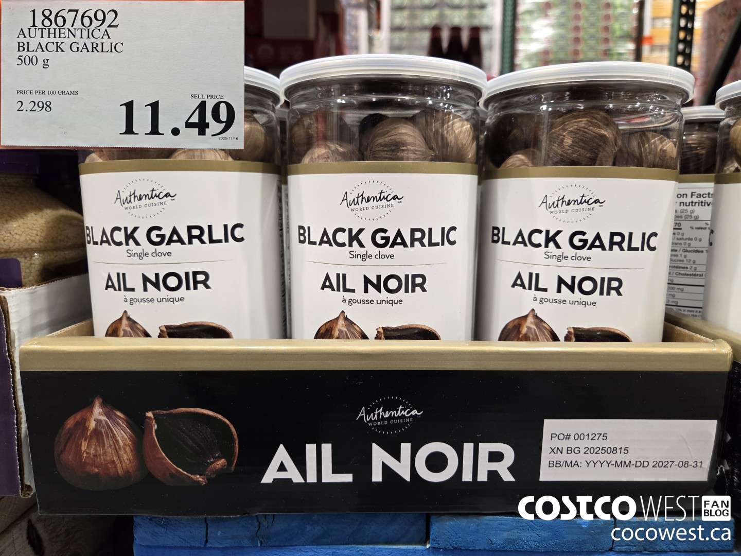 1867692 AUTHENTICA BLACK GARLIC 500 g $11.49