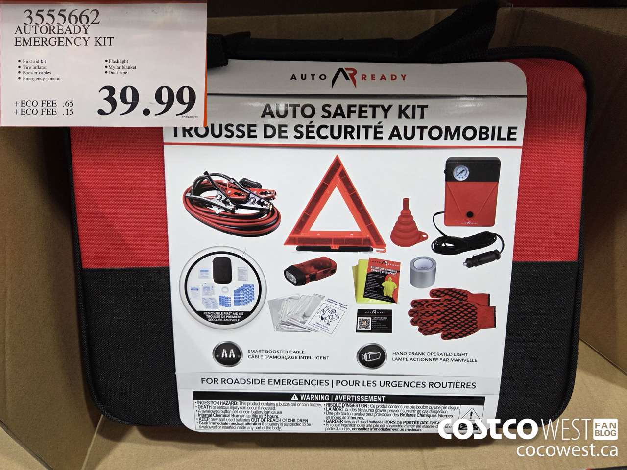 3555662 AUTOREADY EMERGENCY KIT $39.99