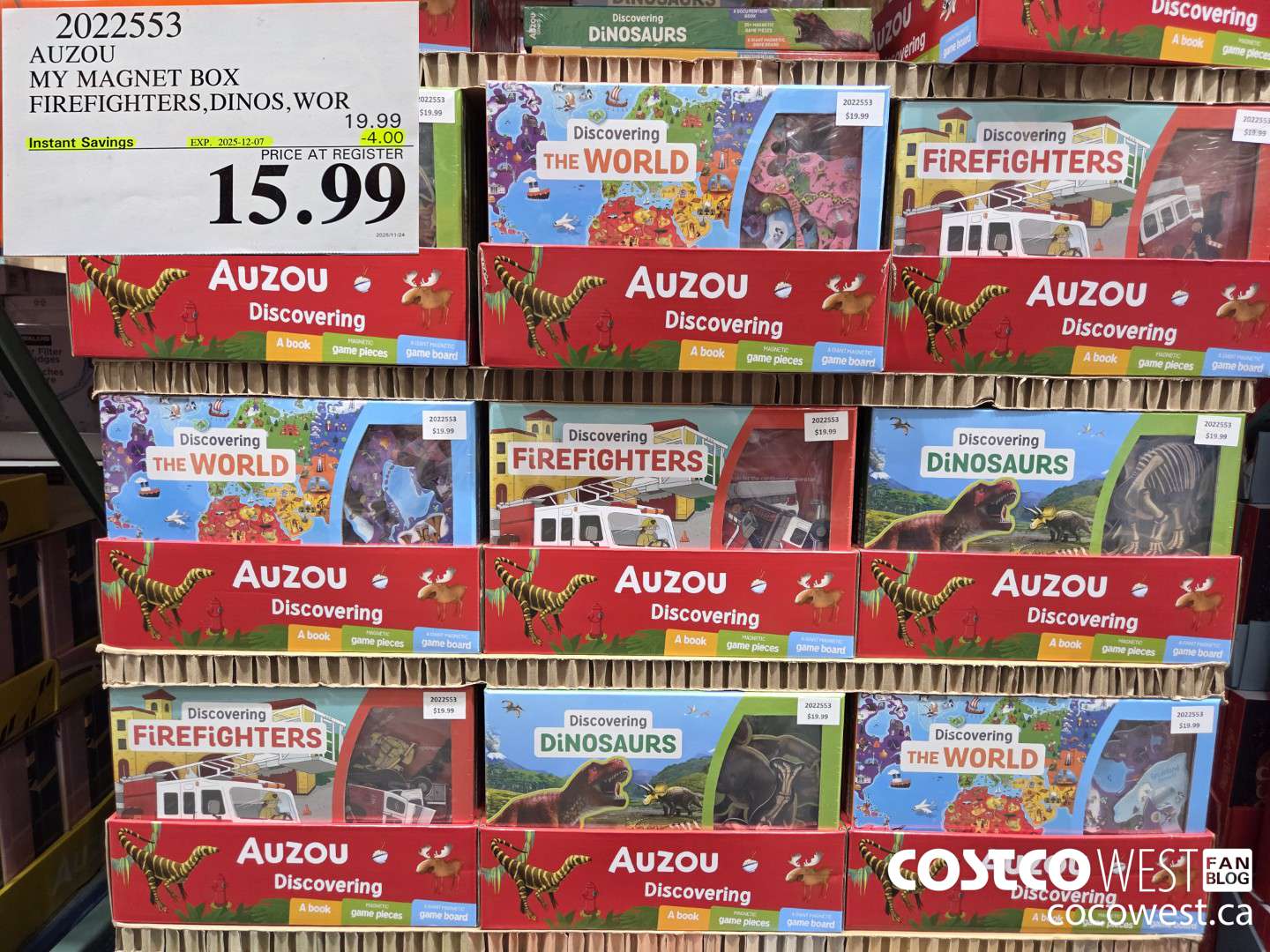 2022593 AUZOU MY MAGNET BOX FIREFIGHTERS,DINOS,WOR ($4.00 INSTANT SAVINGS EXPIRES ON 2025-12-07) $15.99