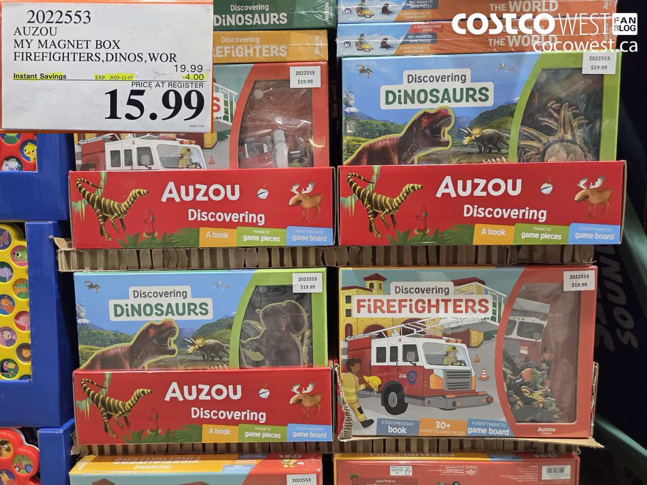 2022553 AUZOU MY MAGNET BOX FIREFIGHTERS, DINOS, WOR ($4.00 INSTANT SAVINGS EXPIRES ON 2025-12-07) $15.99
