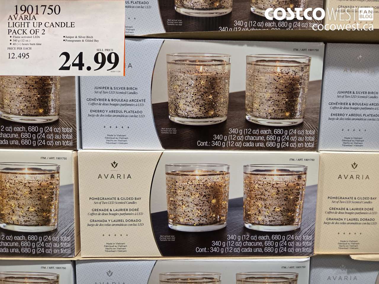 1901750 AVARIA LIGHT UP CANDLE PACK OF 2 $24.99