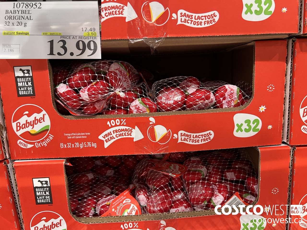 1078952 BABYBEL ORIGINAL 32 X 20G ($3.50 INSTANT SAVINGS EXPIRES ON 2025-11-23) $13.99