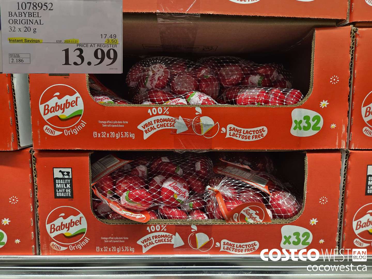 1078952 BABYBEL ORIGINAL 32 x 20 g ($3.50 INSTANT SAVINGS EXPIRES ON 2025-11-23) $13.99