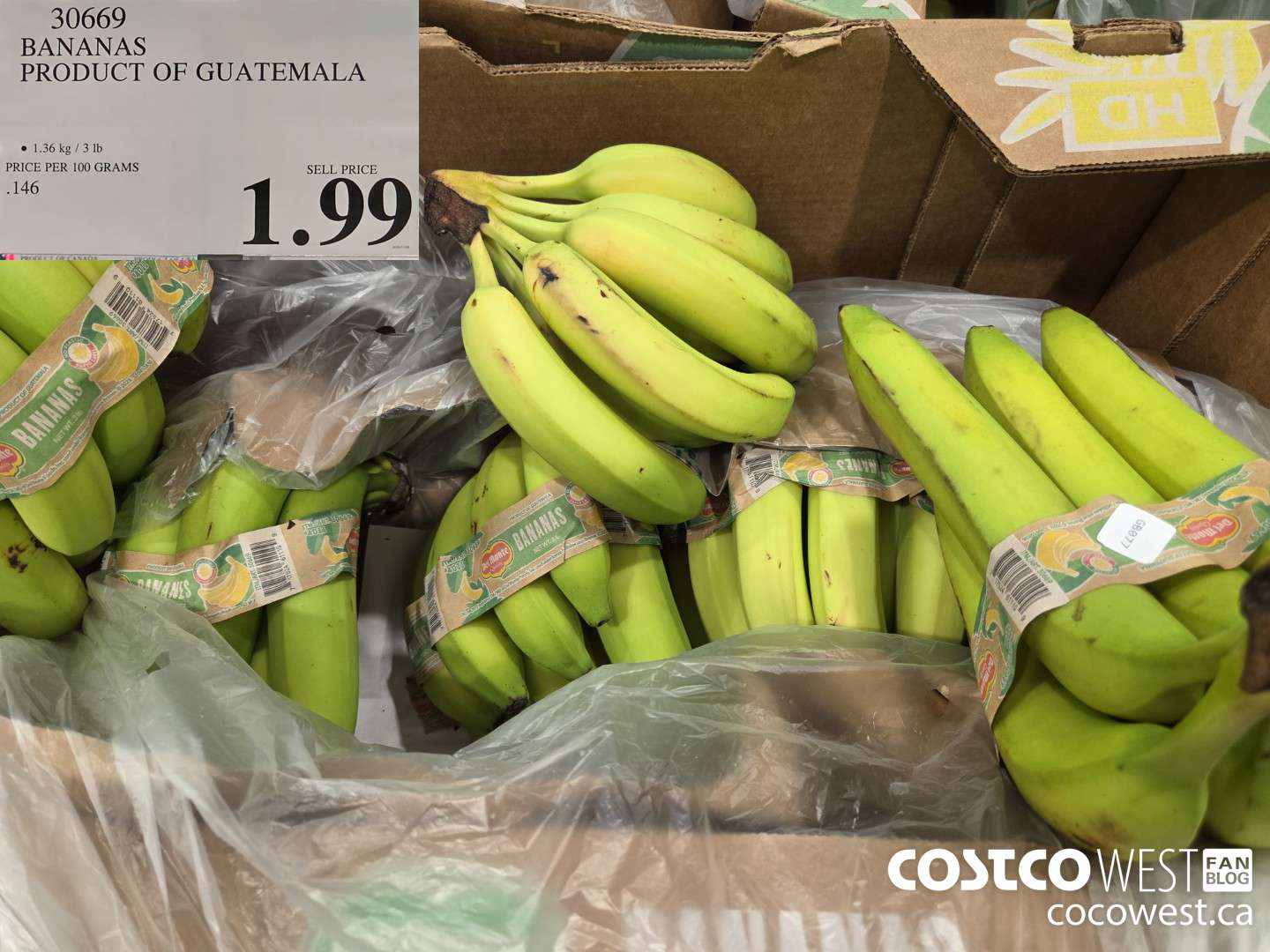 30669 BANANAS PRODUCT OF GUATEMALA $1.99