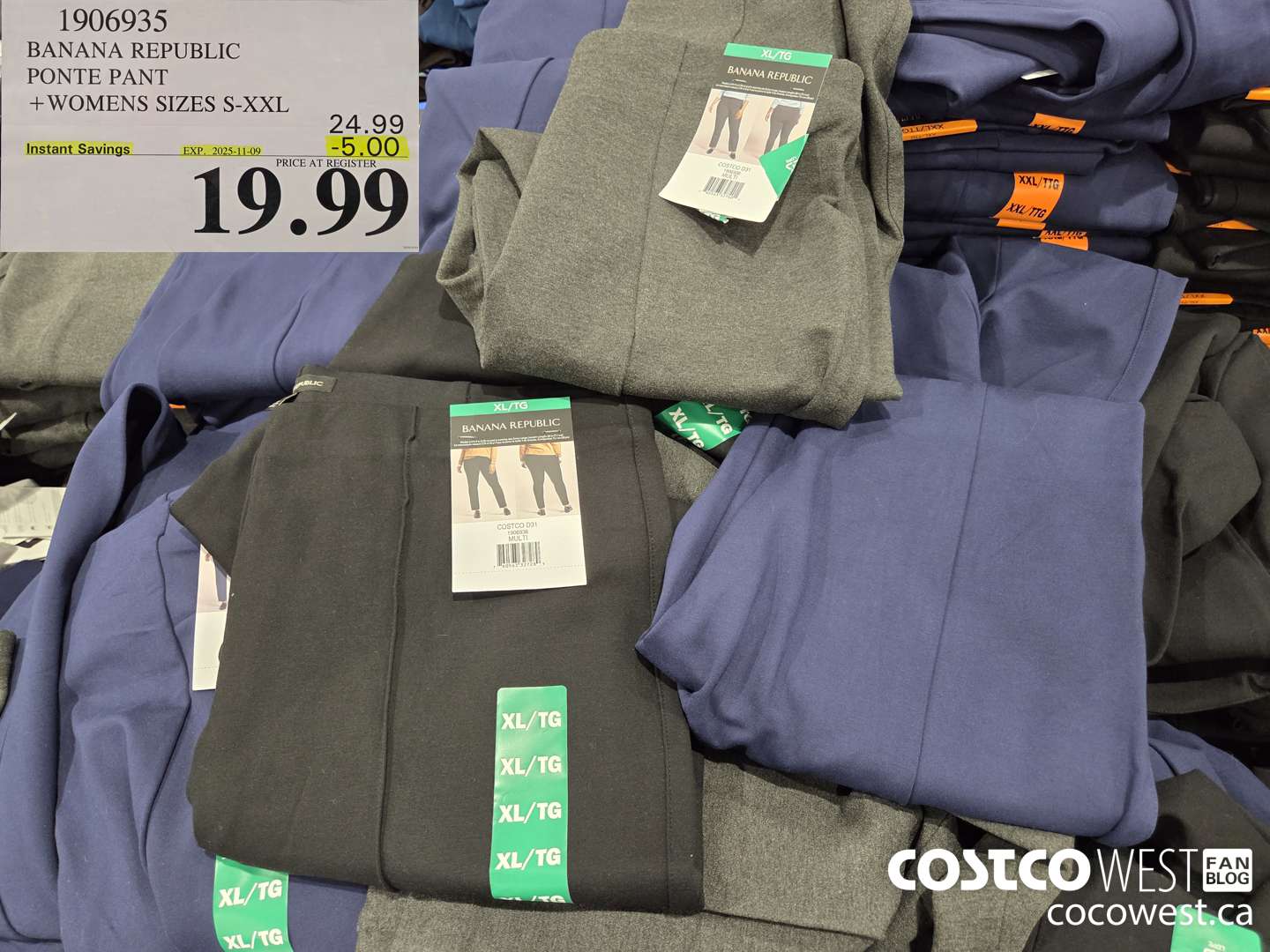 1906935 BANANA REPUBLIC PONTE PANT WOMENS SIZES S-XXL ($5.00 INSTANT SAVINGS EXPIRES ON 2025-11-09) $19.99