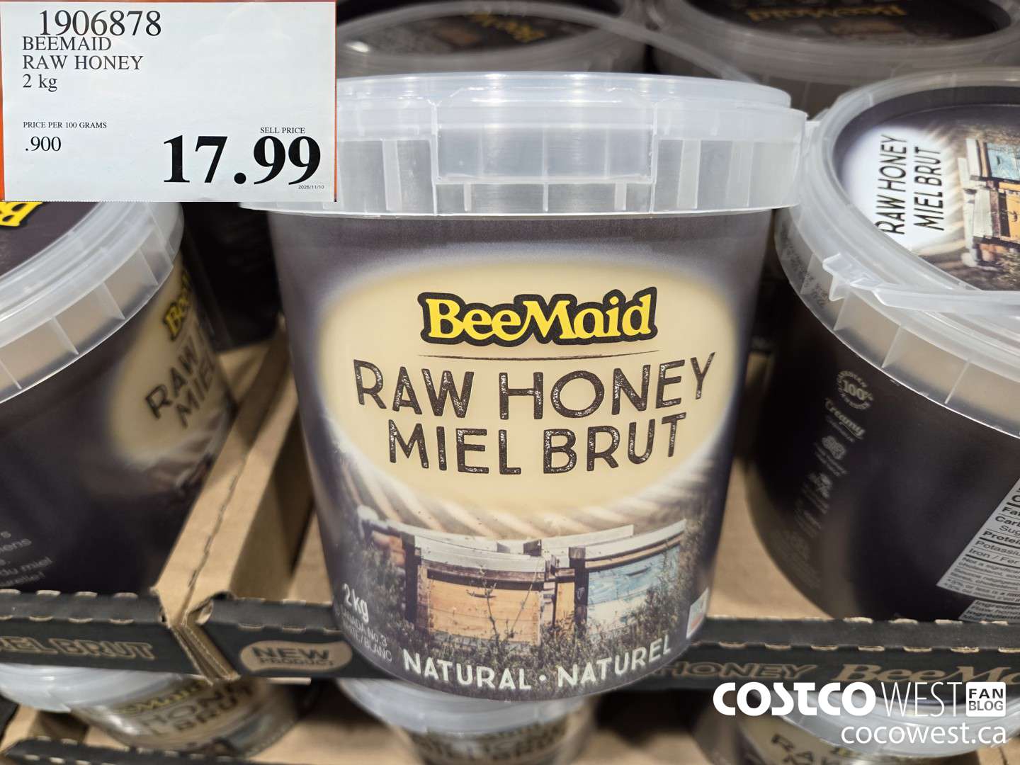 1906878 BEEMAID RAW HONEY 2KG $17.99