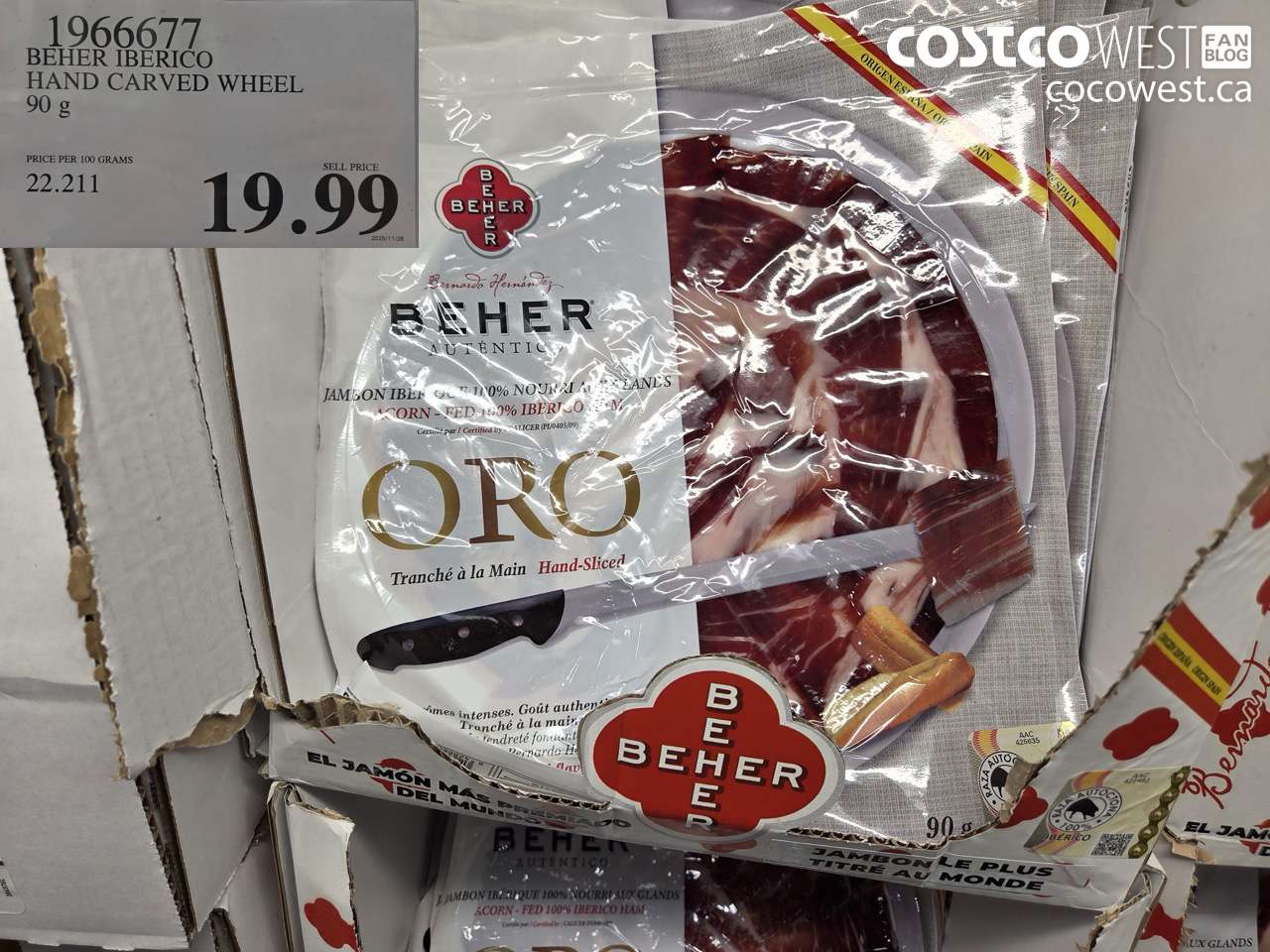 1966677 BEHER IBERICO HAND CARVED WHEEL 90 g $19.99