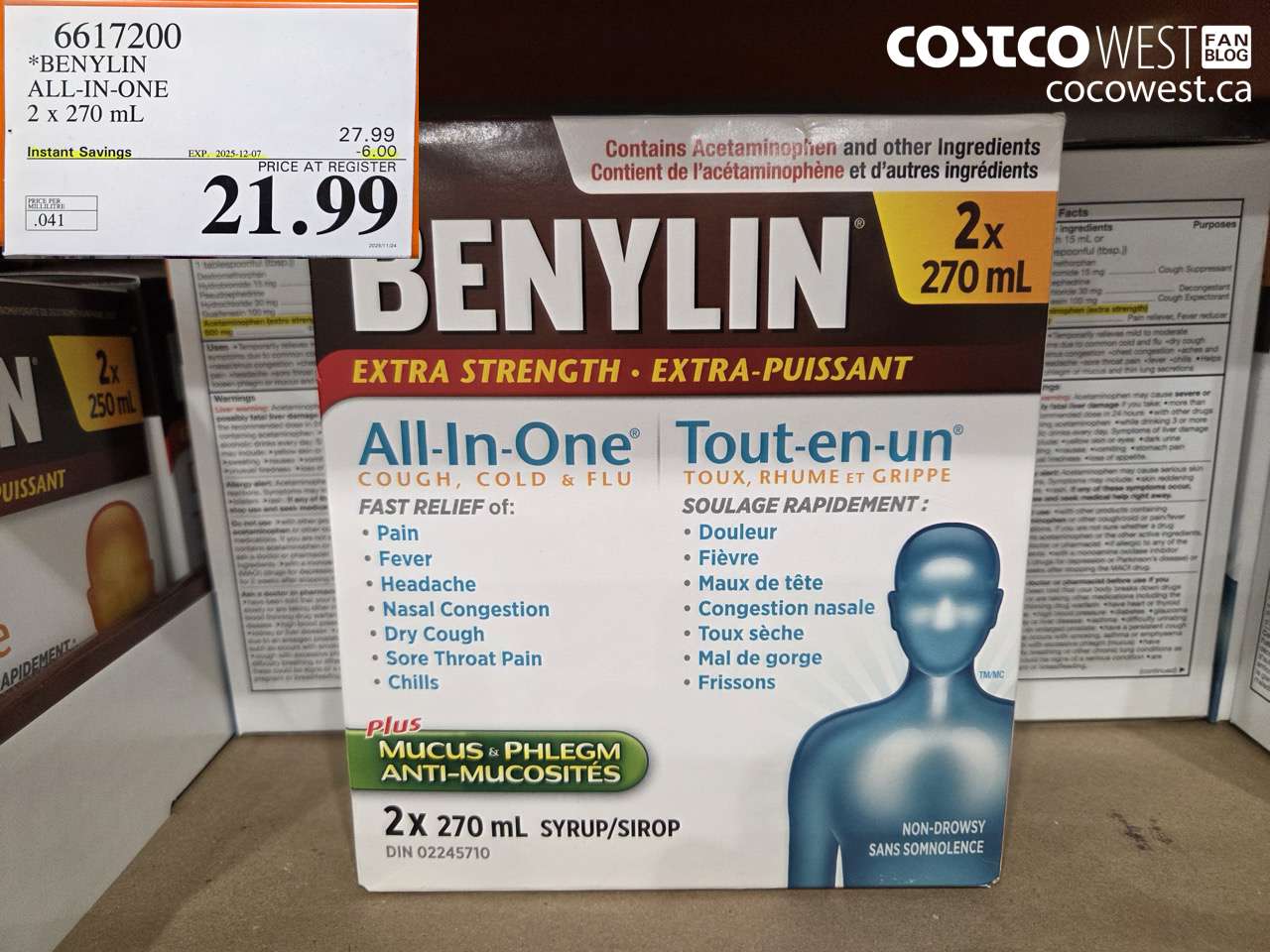 6617200 BENYLIN ALL-IN-ONE 2 X 270 ML ($6.00 INSTANT SAVINGS EXPIRES ON 2025-12-07) $21.99