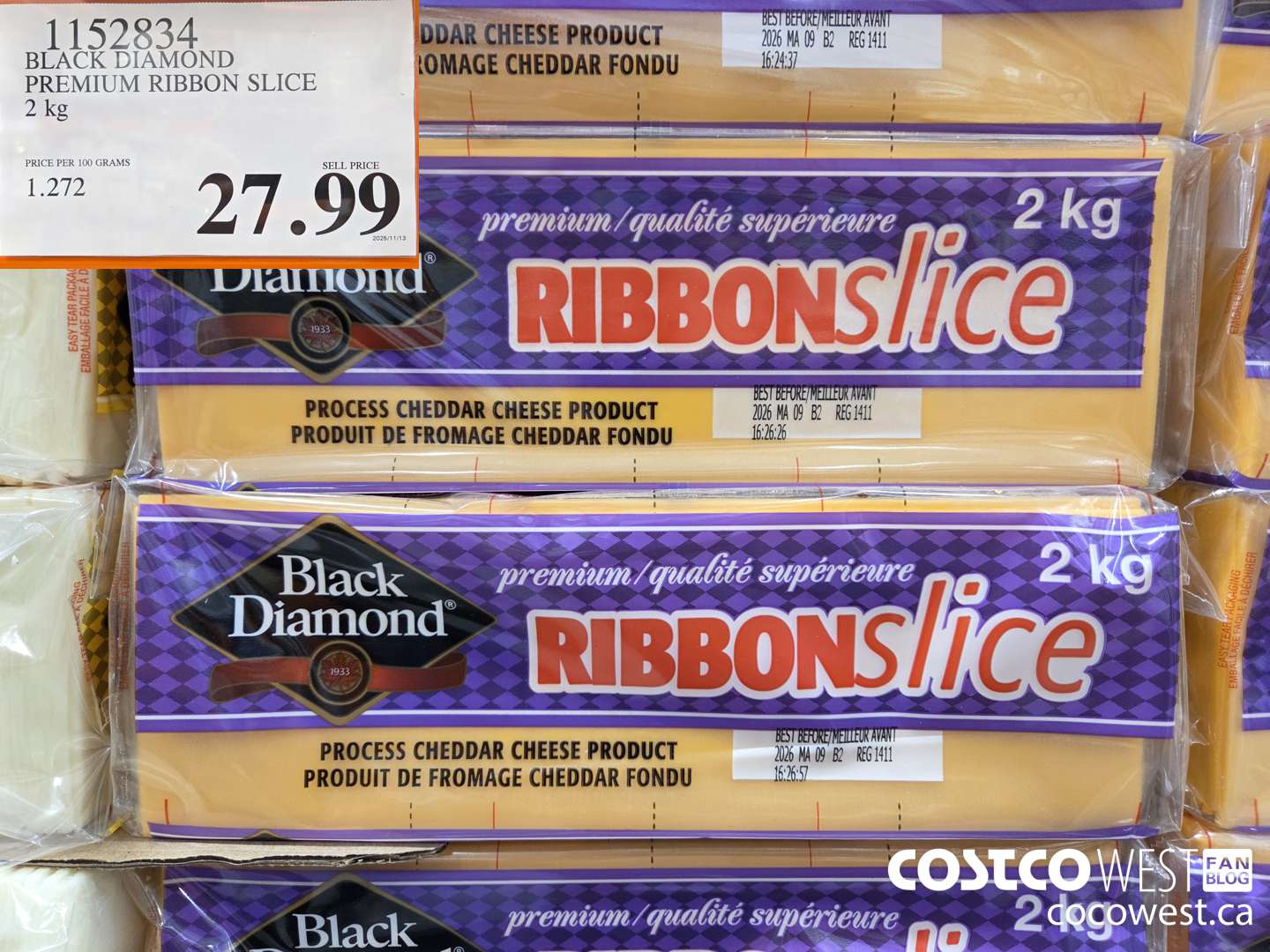 1152834 BLACK DIAMOND PREMIUM RIBBON SLICE 2 kg $27.99