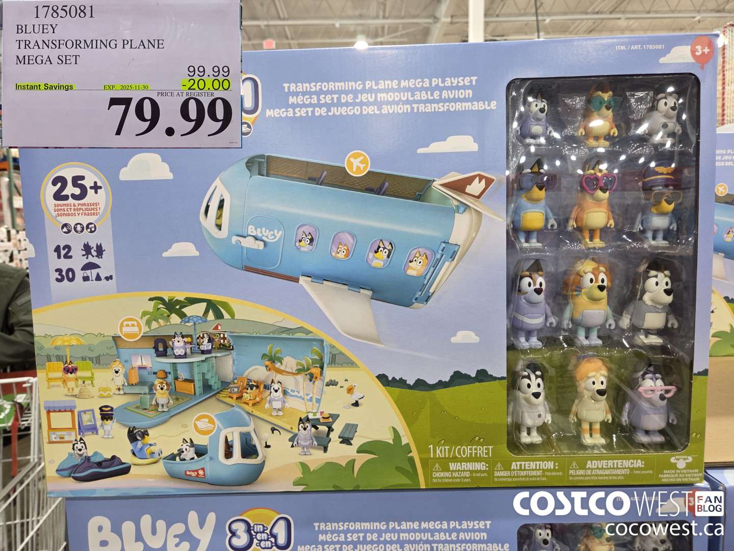 1785081 BLUEY TRANSFORMING PLANE MEGA SET ($20.00 INSTANT SAVINGS EXPIRES ON 2025-11-30) $79.99