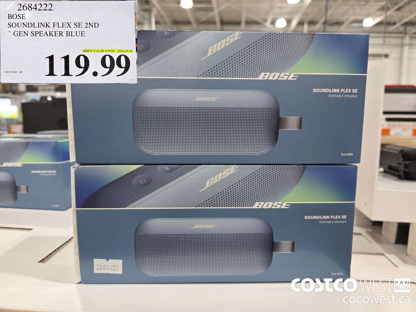 2684222 BOSE SOUNDLINK FLEX SPEAKER 2ND GEN BLUE/BLACK ($40.00 INSTANT SAVINGS EXPIRES ON 2025-11-06) $119.99