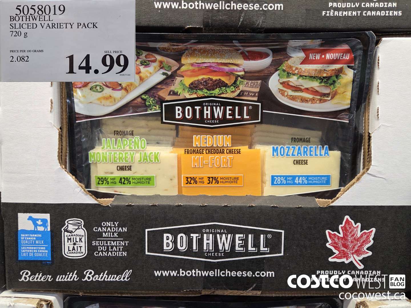 5058019 BOTHWELL SLICED VARIETY PACK 720 g $14.99