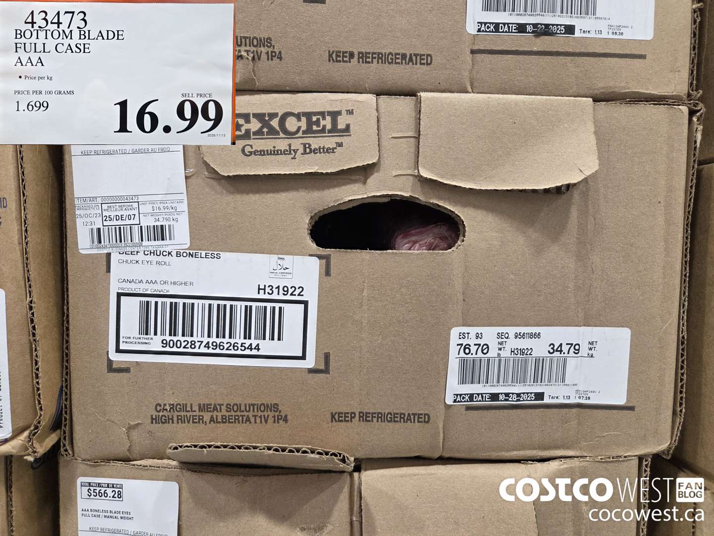 43473 BOTTOM BLADE FULL CASE AAA $16.99