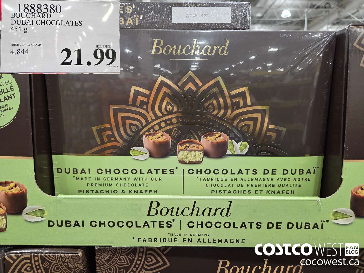 1888380 BOUCHARD DUBAI CHOCOLATES 454G $21.99