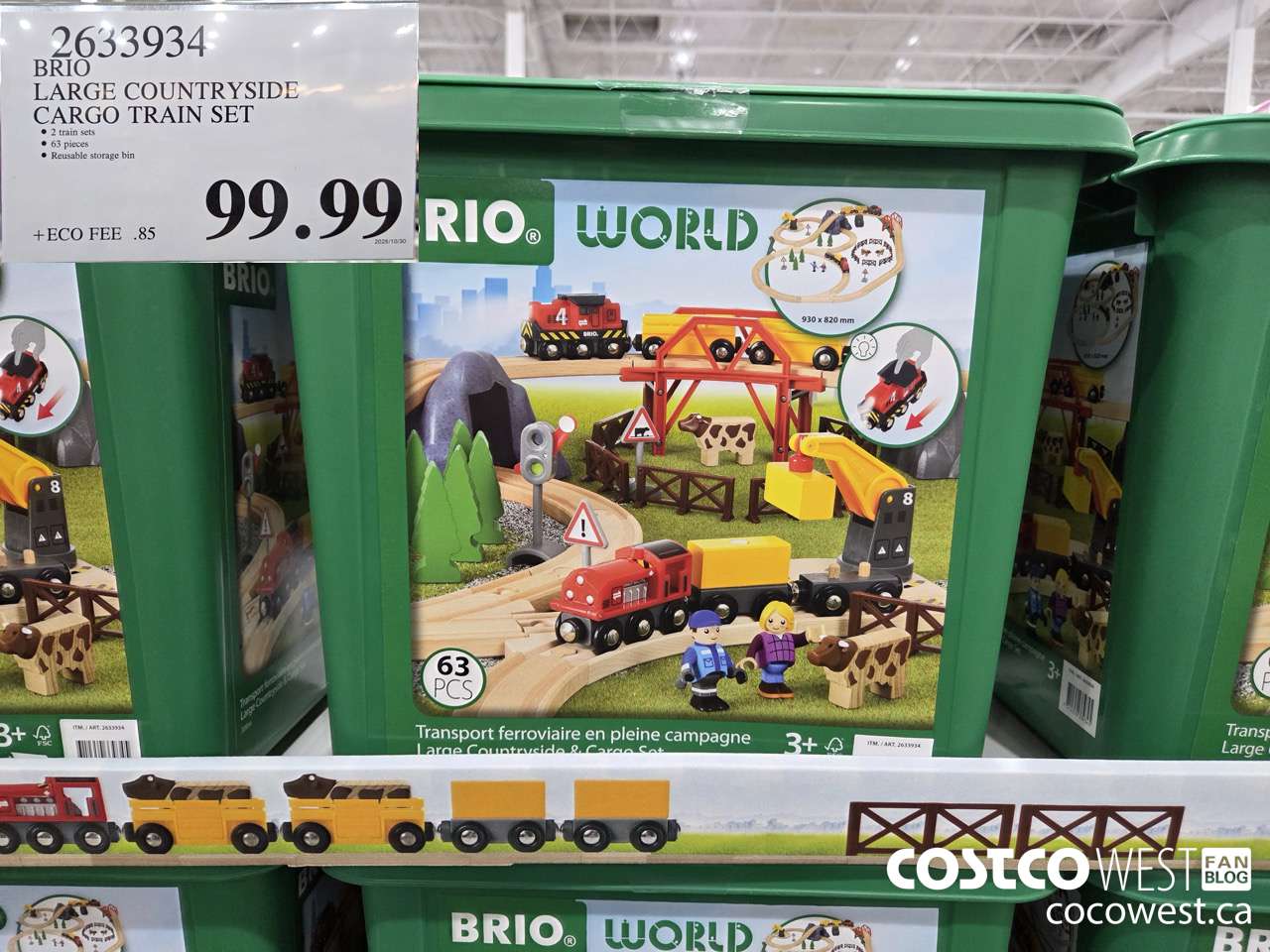2633934 BRIO LARGE COUNTRYSIDE CARGO TRAIN SET $99.99