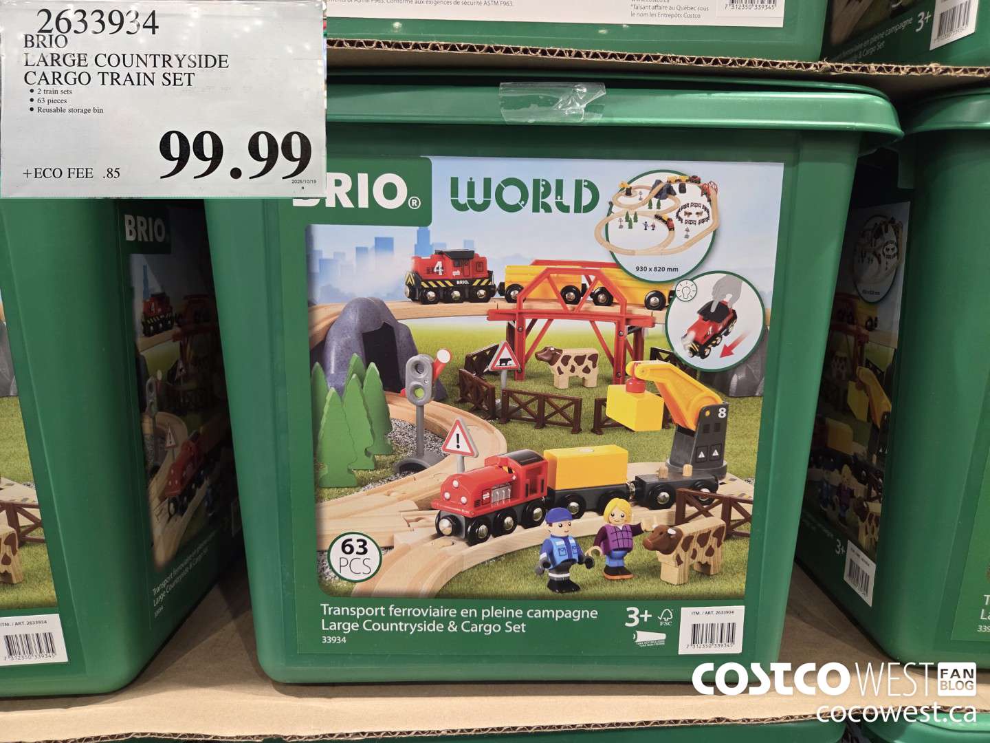 2633934 BRIO LARGE COUNTRYSIDE CARGO TRAIN SET $99.99