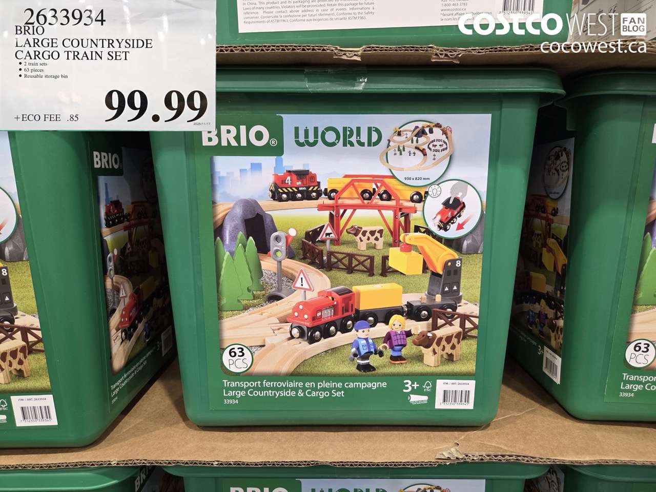 2633934 BRIO LARGE COUNTRYSIDE CARGO TRAIN SET $99.99