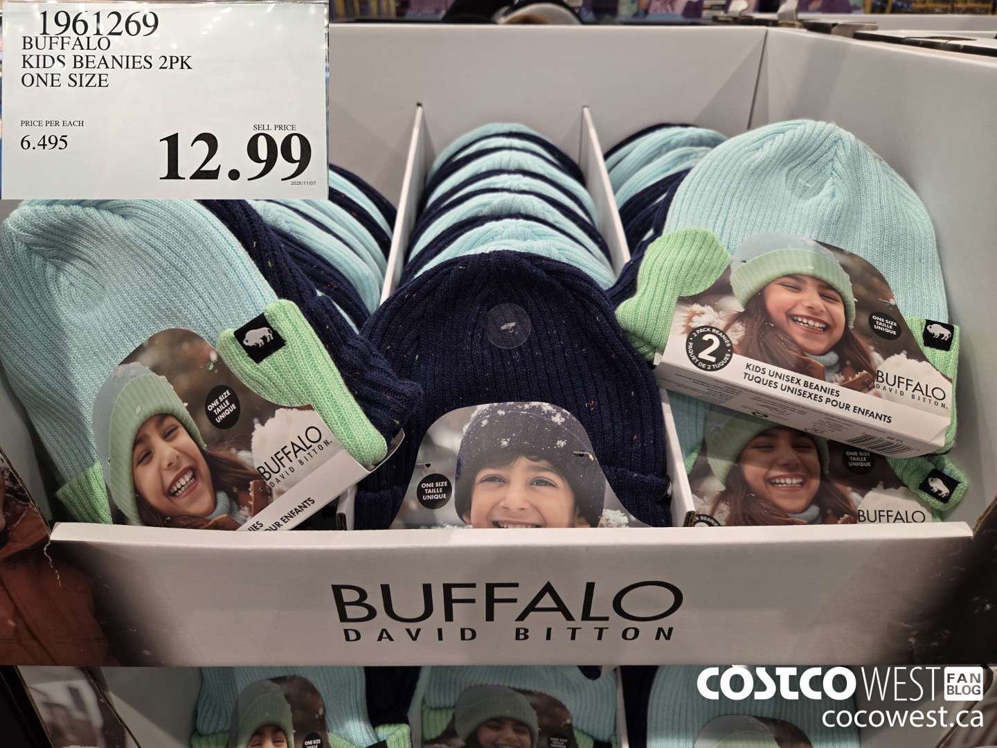 1961269 BUFFALO KIDS BEANIES 2PK ONE SIZE $12.99