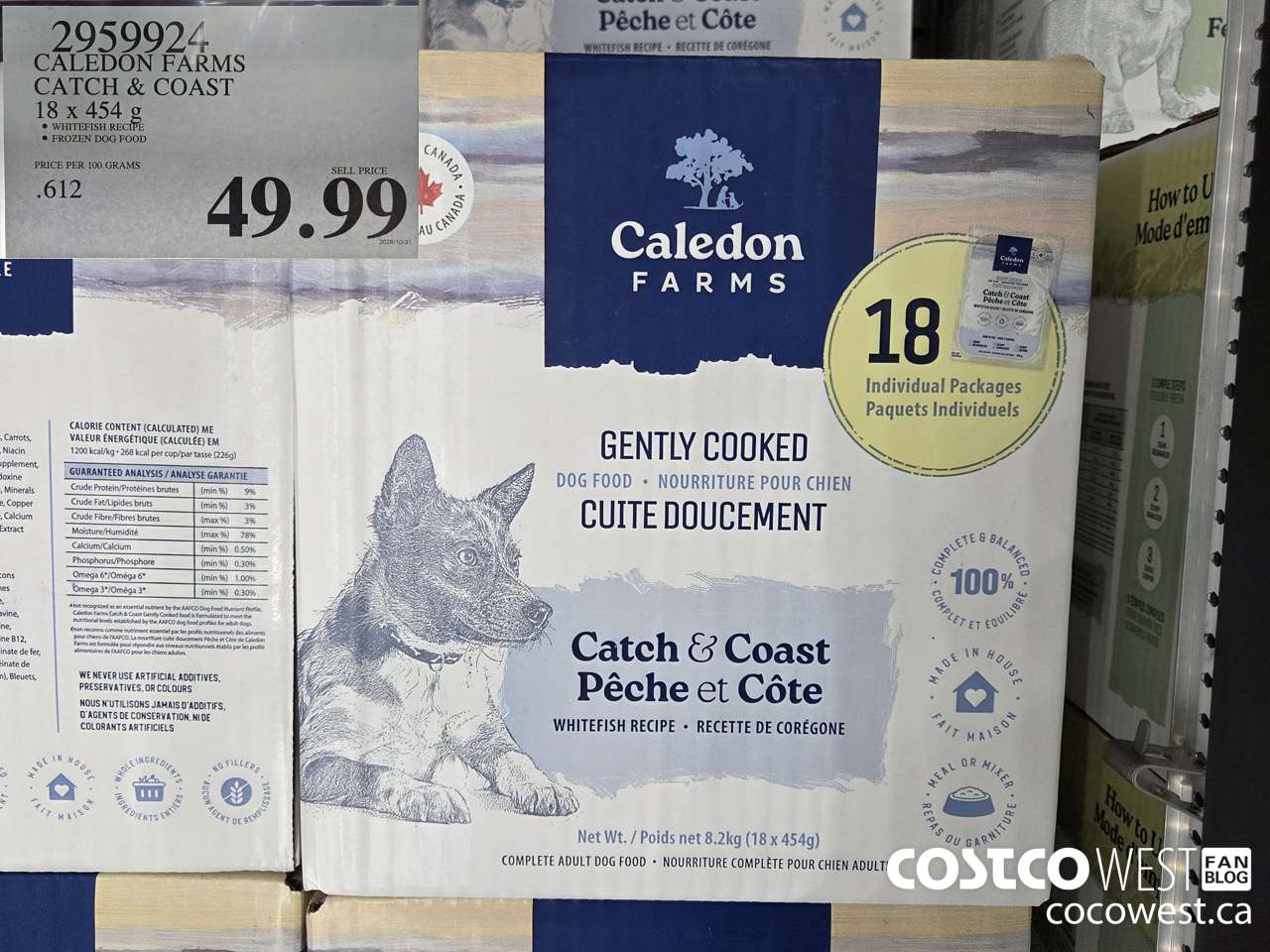2959924 CALEDON FARMS CATCH & COAST 18 X 454G $49.99