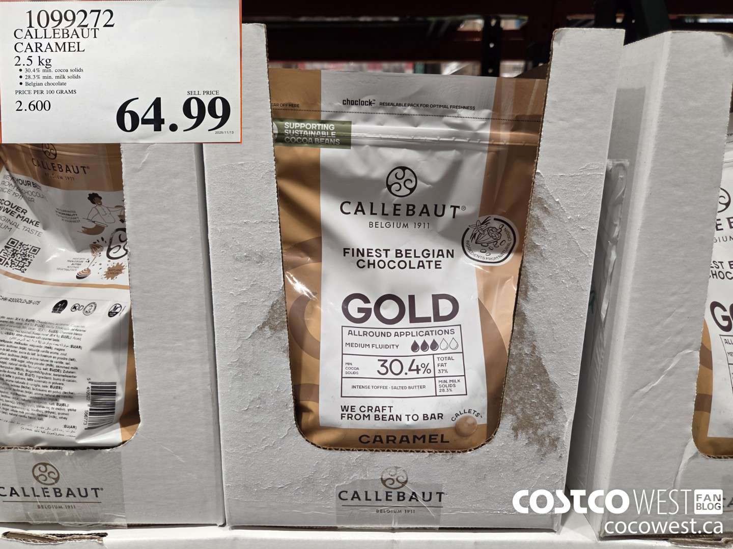 1099272 CALLEBAUT CARAMEL 2.5 kg $64.99