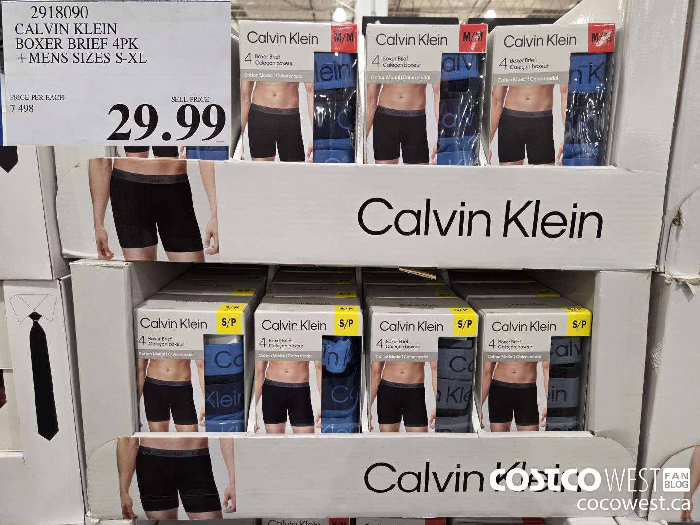2918090 CALVIN KLEIN BOXER BRIEF 4PK MENS SIZES S-XL $29.99