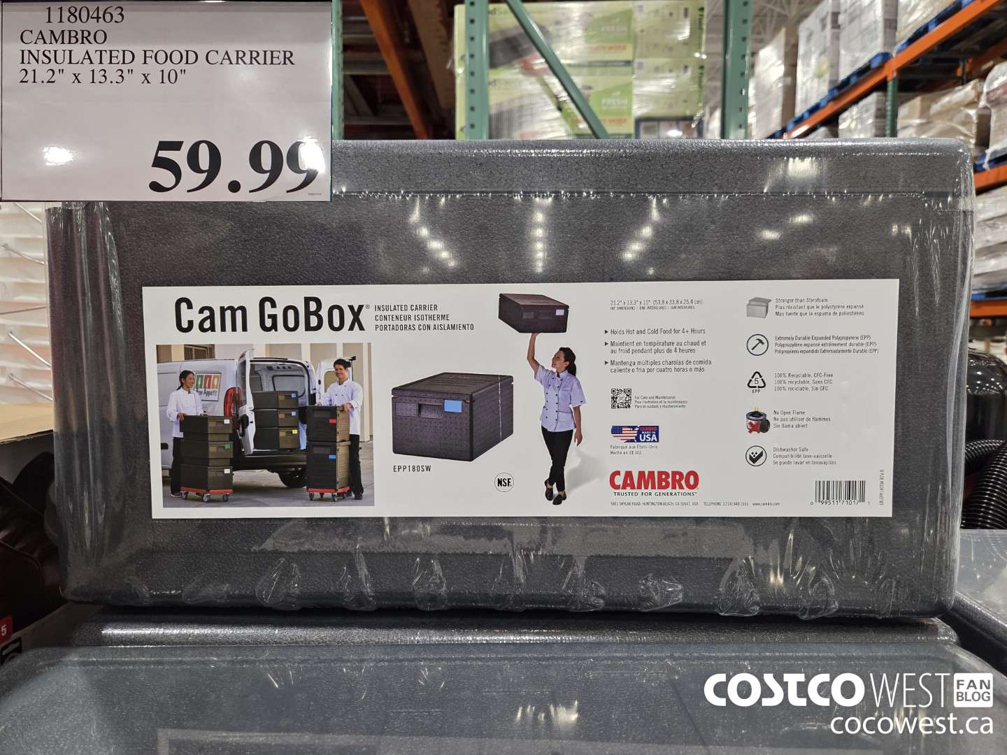 1180463 CAMBRO INSULATED FOOD CARRIER 21.