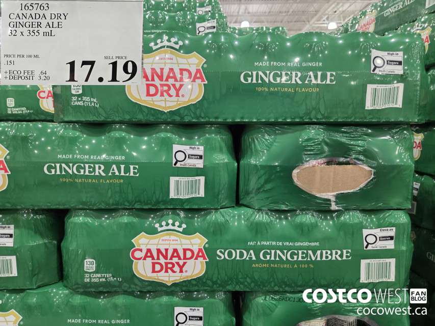 165763 CANADA DRY GINGER ALE 32 X 355 ML $17.19