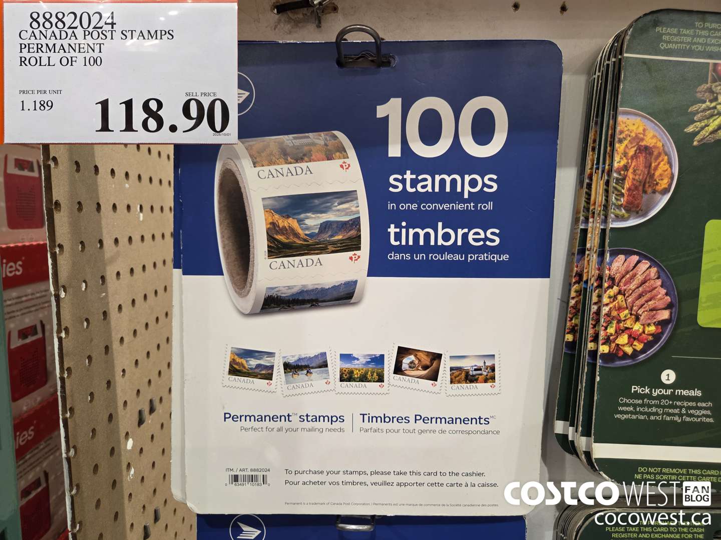 8882024 CANADA POST STAMPS PERMANENT ROLL OF 100 $118.90