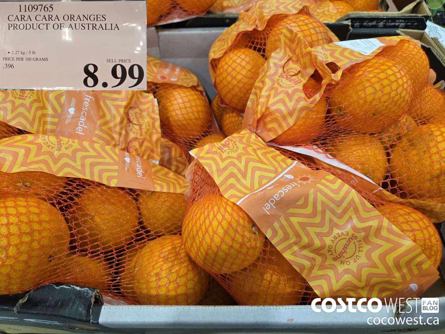 1109765 CARA CARA ORANGES PRODUCT OF AUSTRALIA $8.99