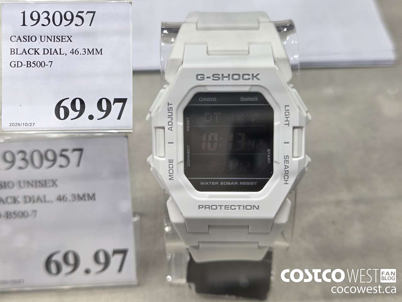1930957 CASIO UNISEX BLACK DIAL 46.3MM GD-B500-7 $69.97