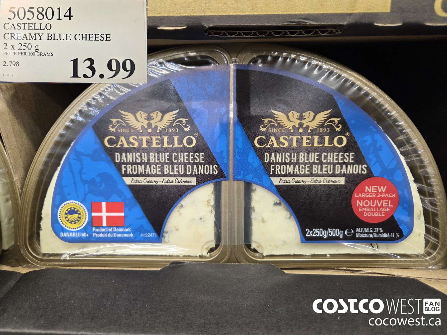 5058014 CASTELLO CREAMY BLUE CHEESE 2 x 250 g $13.99