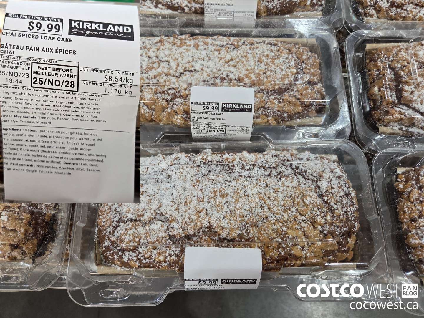 1974230 CHAI SPICED LOAF CAKE $9.99