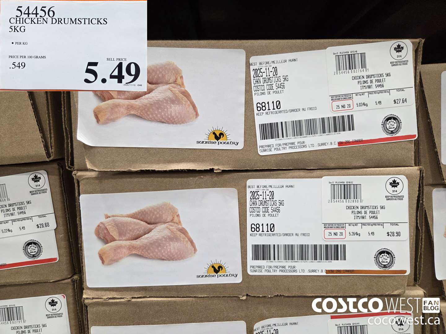 54456 CHICKEN DRUMSTICKS KG $5.49