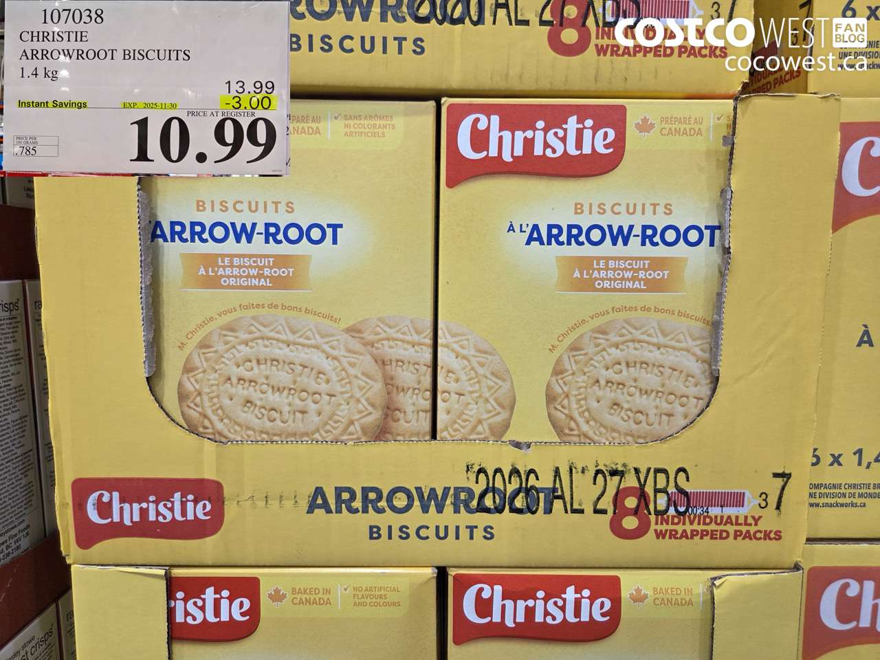 107038 CHRISTIE ARROWROOT BISCUITS 1.4 kg ($3.00 INSTANT SAVINGS EXPIRES ON 2025-11-30) $10.99