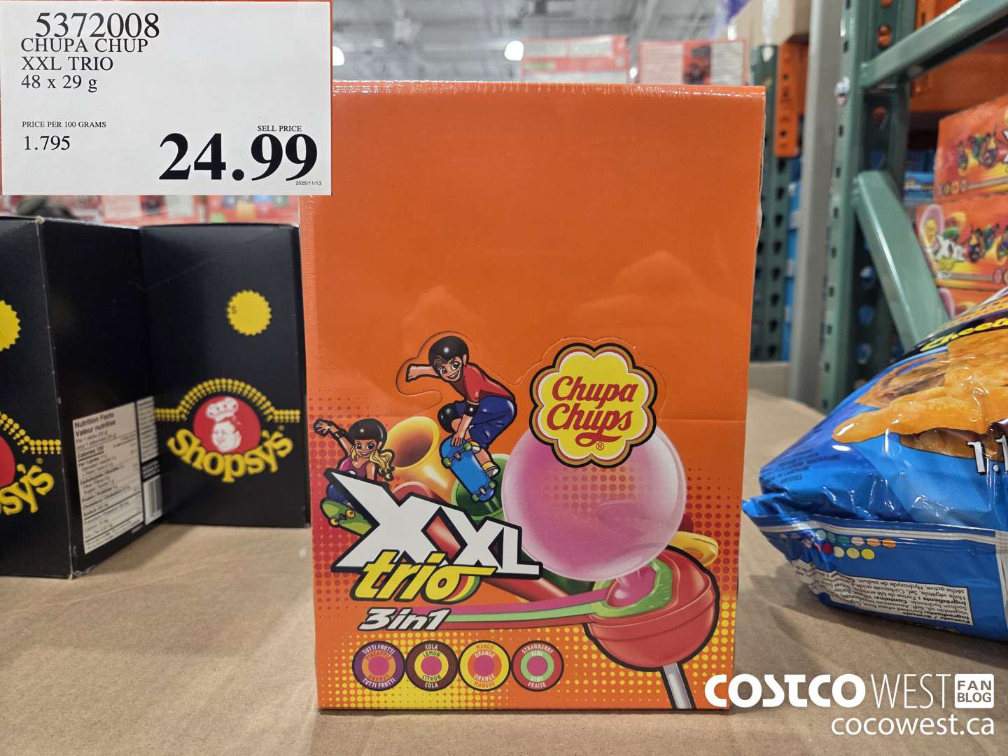 5372008 CHUPA CHUP XXL TRIO 48 x 29 g $24.99