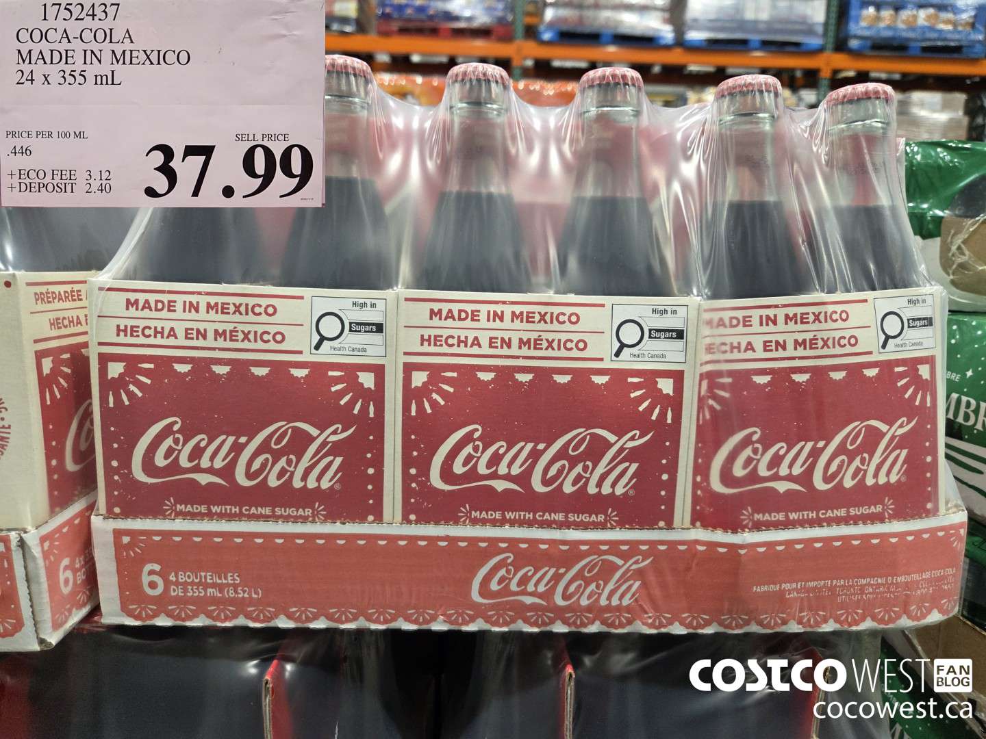 1752437 COCA-COLA MADE IN MEXICO 24 x 355 mL $37.99