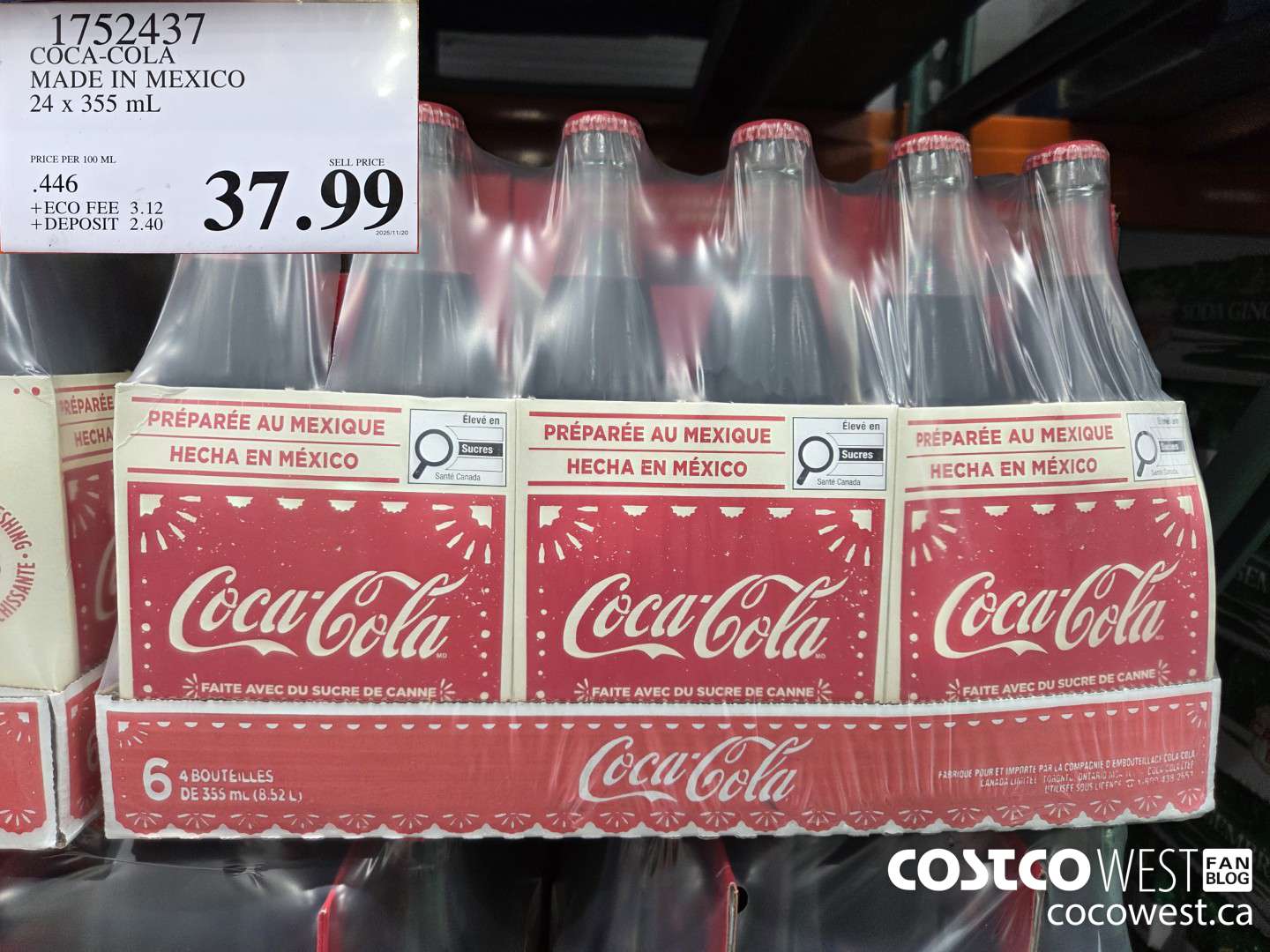 1752437 COCA-COLA MADE IN MEXICO 24 x 355 mL $37.99