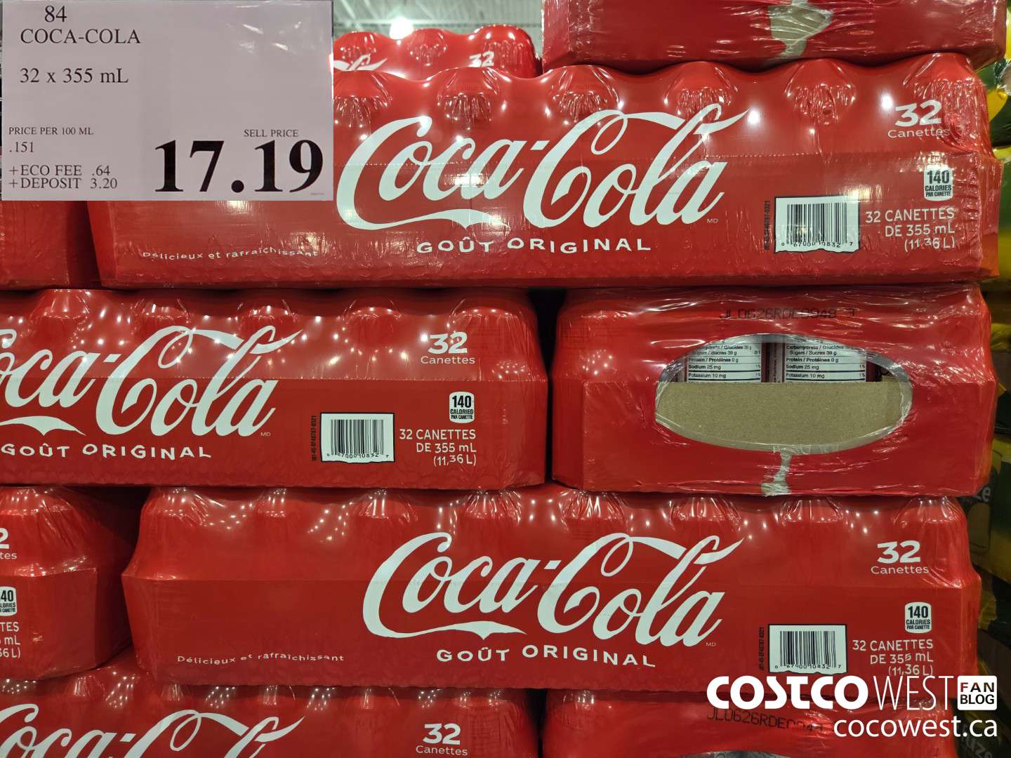 84 COKE CLASSIC 32 X 355 ML $17.19