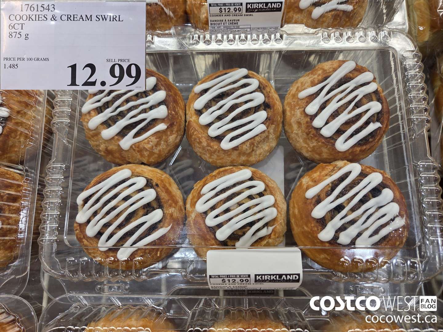 1761543 COOKIES & CREAM SWIRL 6CT 875G $12.99