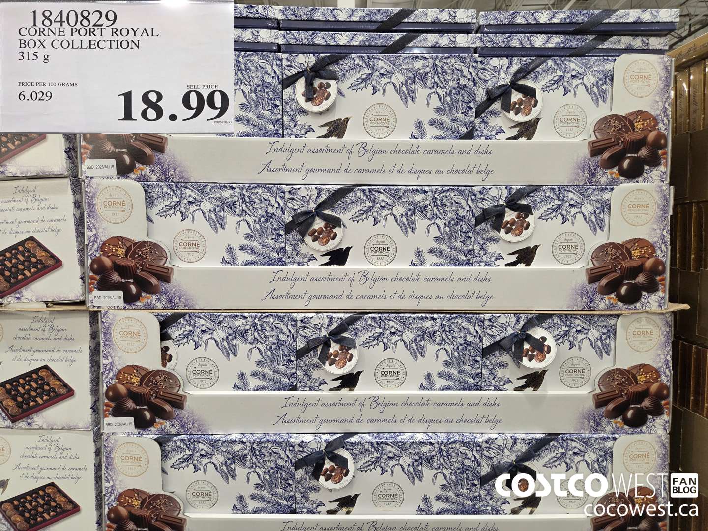 1840829 CORNE PORT ROYAL BOX COLLECTION 315G $18.99