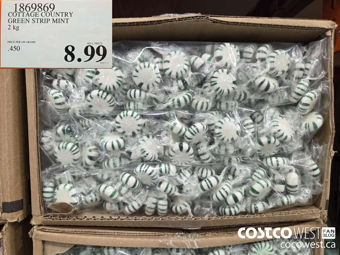 1869869 COTTAGE COUNTRY GREEN STRIP MINT 2 kg $8.99