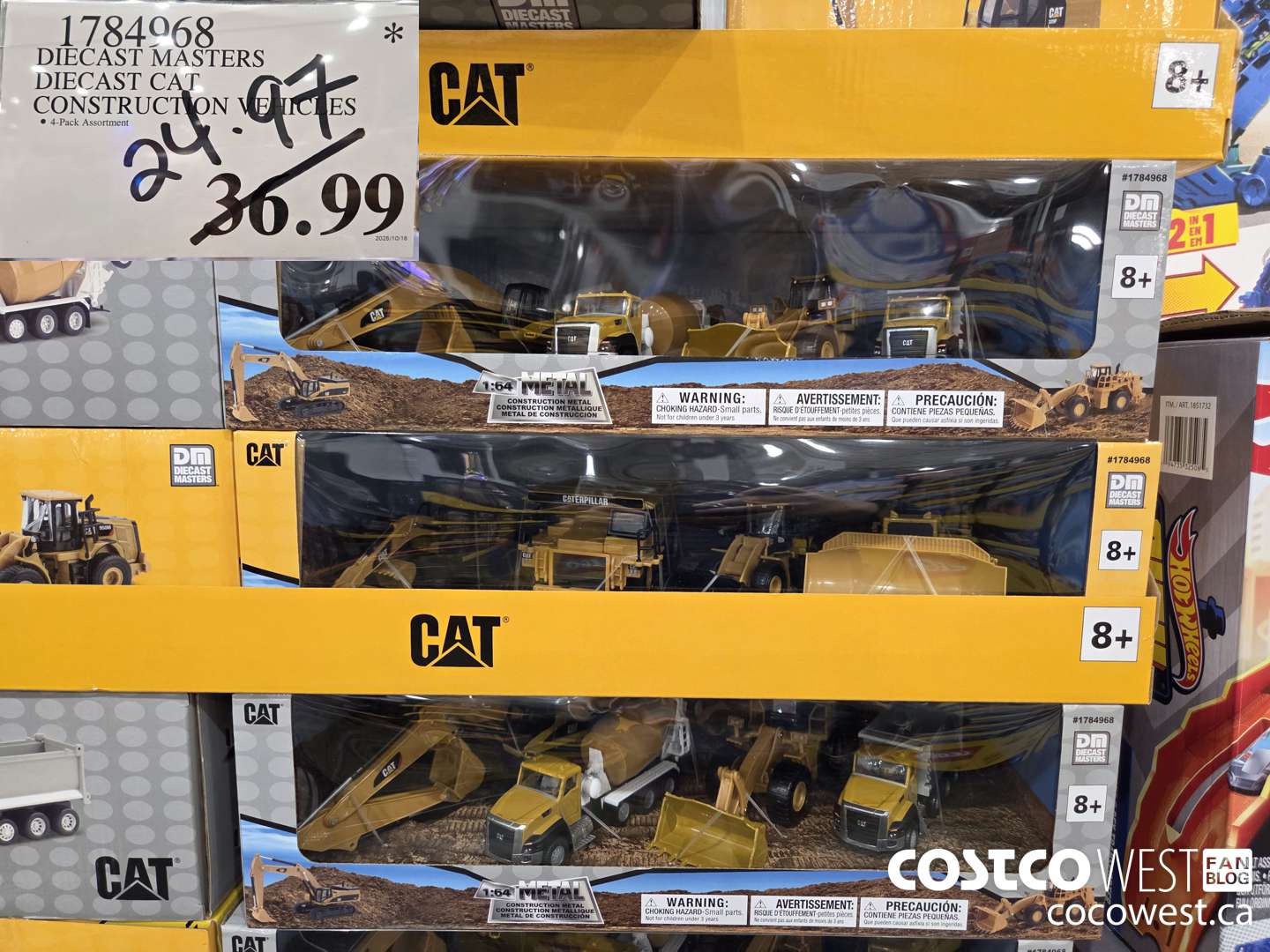 1784968 DIECAST MASTERS DIECAST CAT CONSTRUCTION VEHICLES $24.97