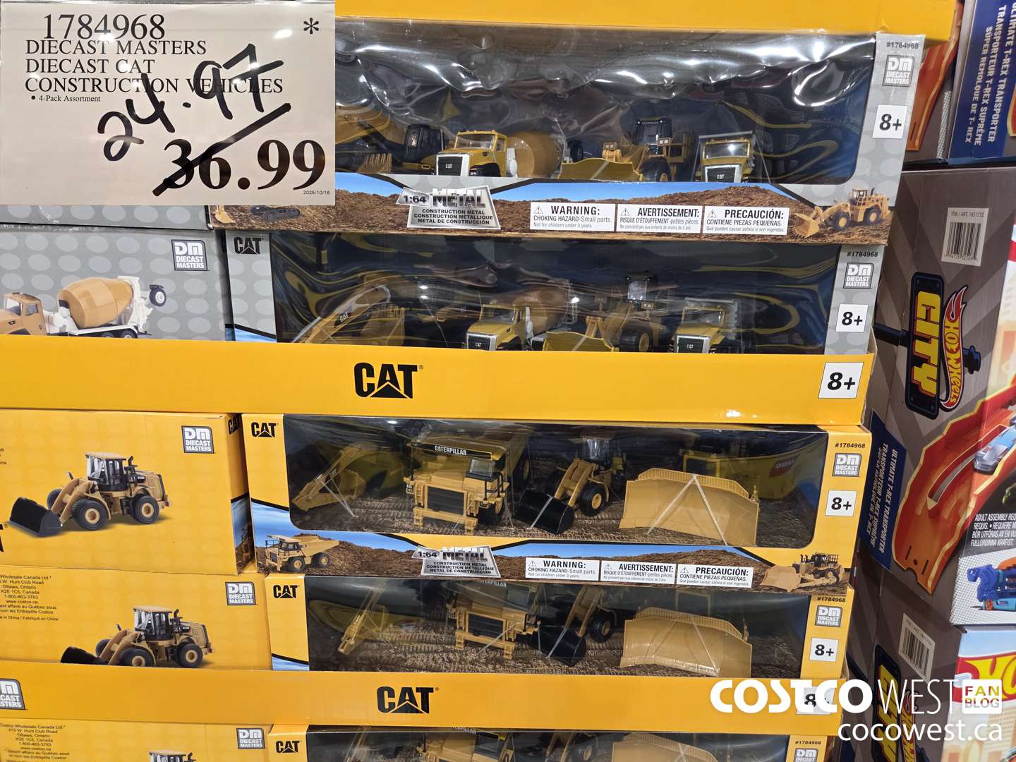 1784968 DIECAST MASTERS DIECAST CAT CONSTRUCTION VEHICLES $24.97