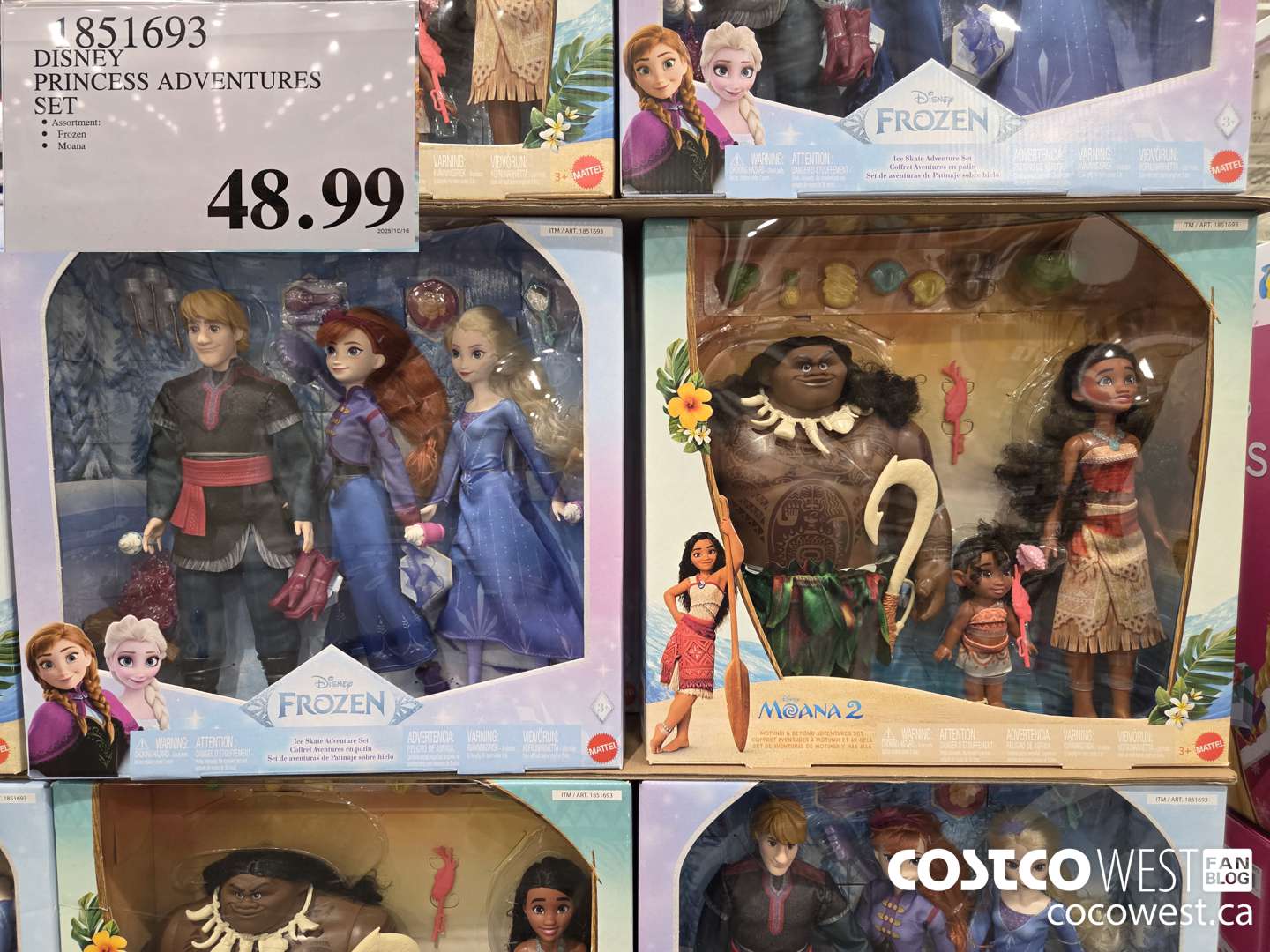 1851693 DISNEY PRINCESS ADVENTURES SET $48.99