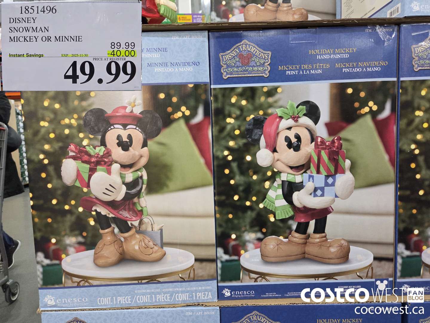 1851496 DISNEY SNOWMAN MICKEY AND MINNIE ($40.00 INSTANT SAVINGS EXPIRES ON 2025-11-30) $49.99