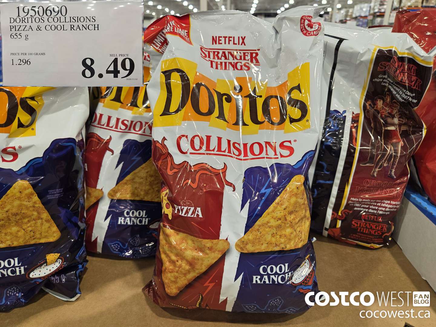 1950690 DORITOS COLLISIONS PIZZA & COOL RANCH 655G $8.49