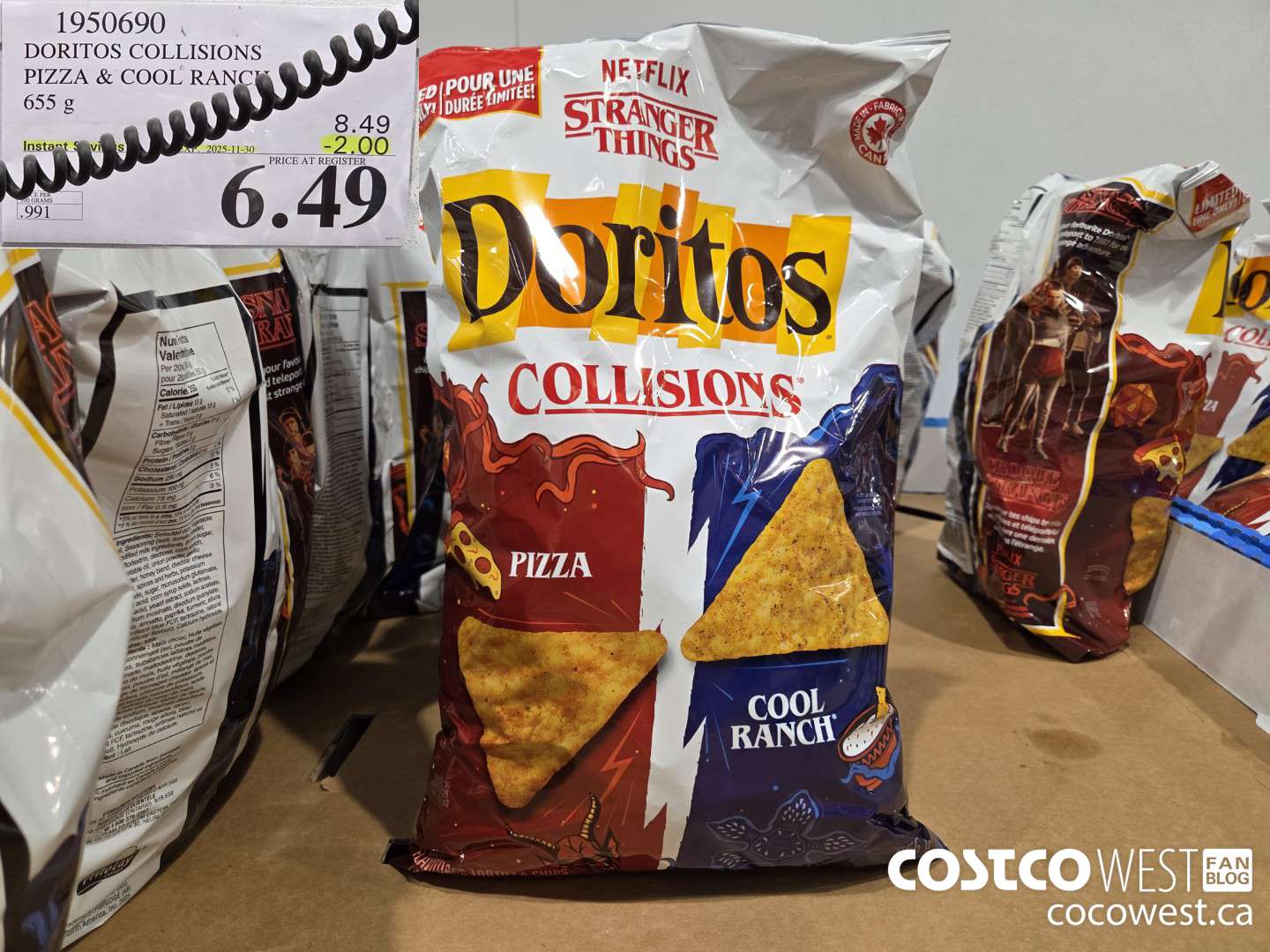 1950690 DORITOS COLLISIONS PIZZA & COOL RANCH 655G ($2.00 INSTANT SAVINGS EXPIRES ON 2025-11-30) $6.49