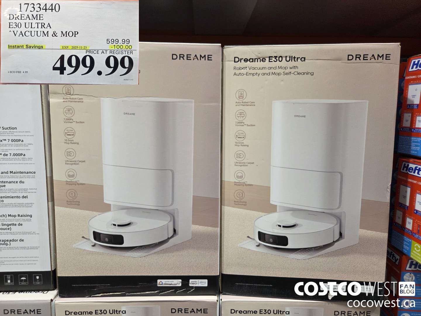 1733440 DREAME E30 ULTRA VACUUM & MOP ($100.00 INSTANT SAVINGS EXPIRES ON 2025-11-23) $499.99