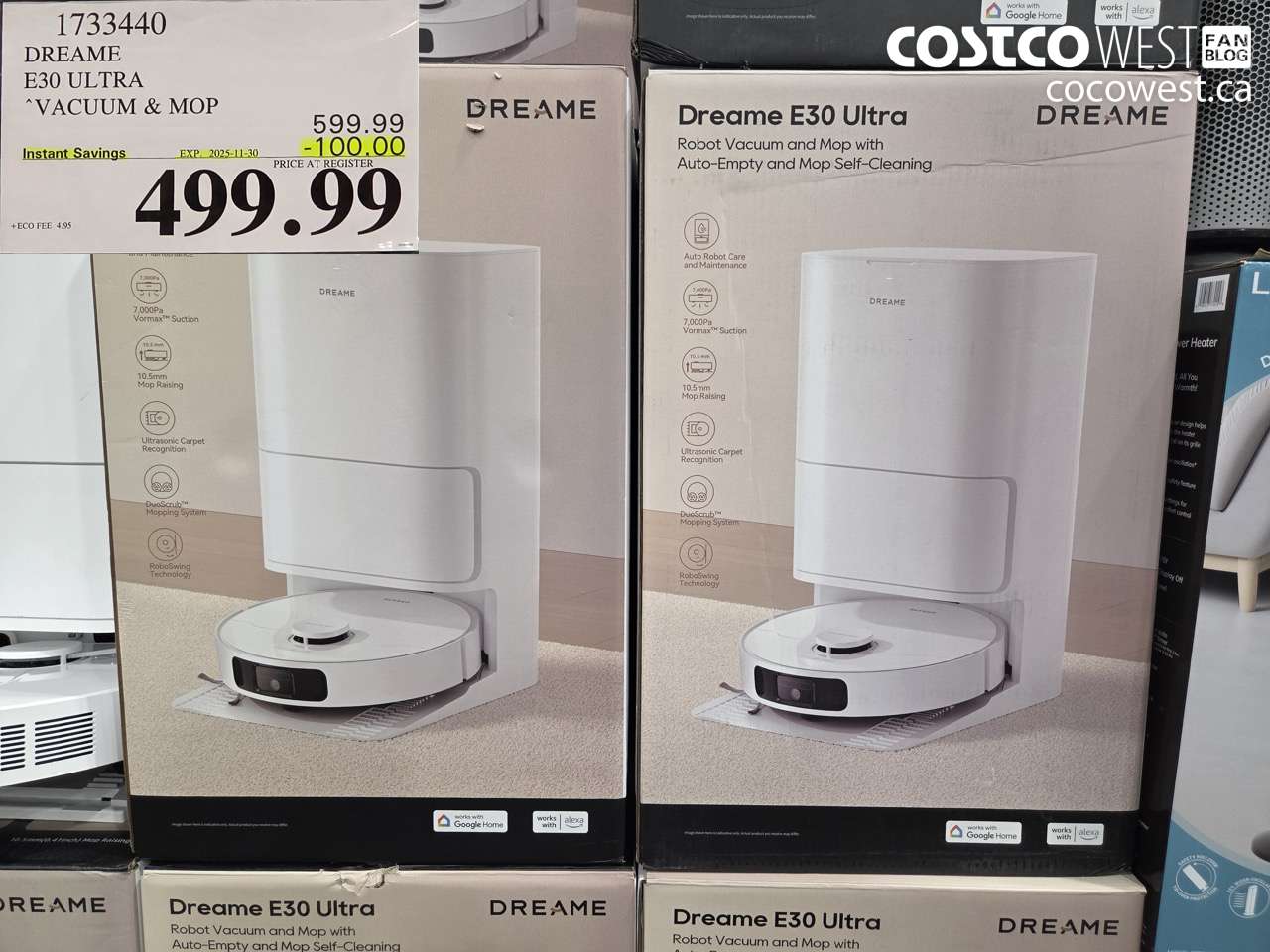 1733440 DREAME E30 ULTRA VACUUM & MOP ($100.00 INSTANT SAVINGS EXPIRES ON 2025-11-30) $499.99